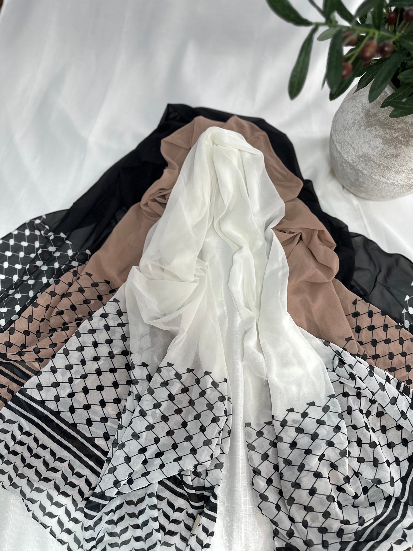 Modal / Chiffon Keffiyah Hijab